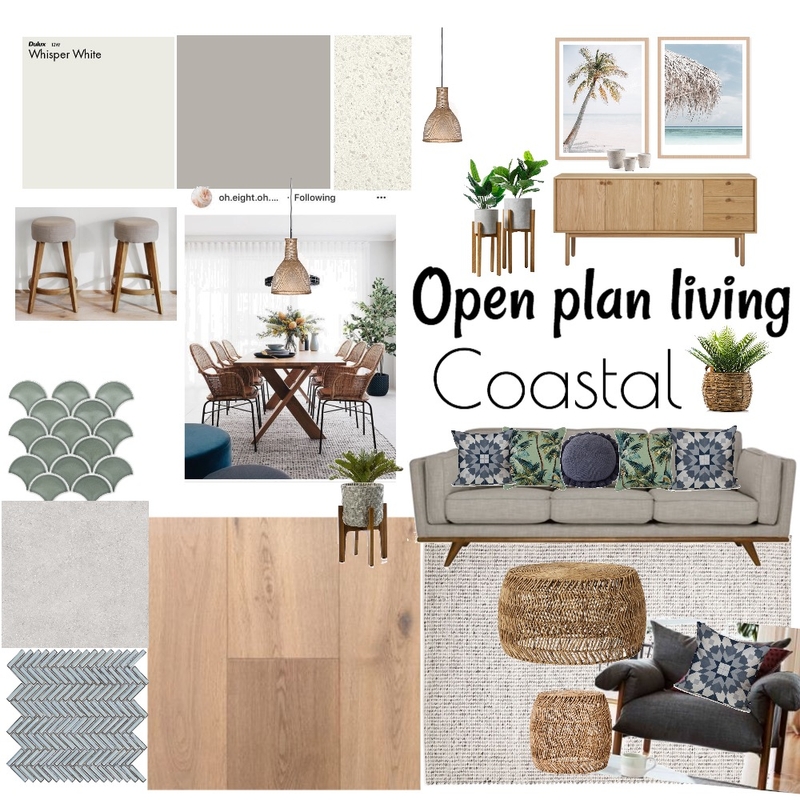 Open plan living - Coastal Mood Board by undefined on Style Sourcebook