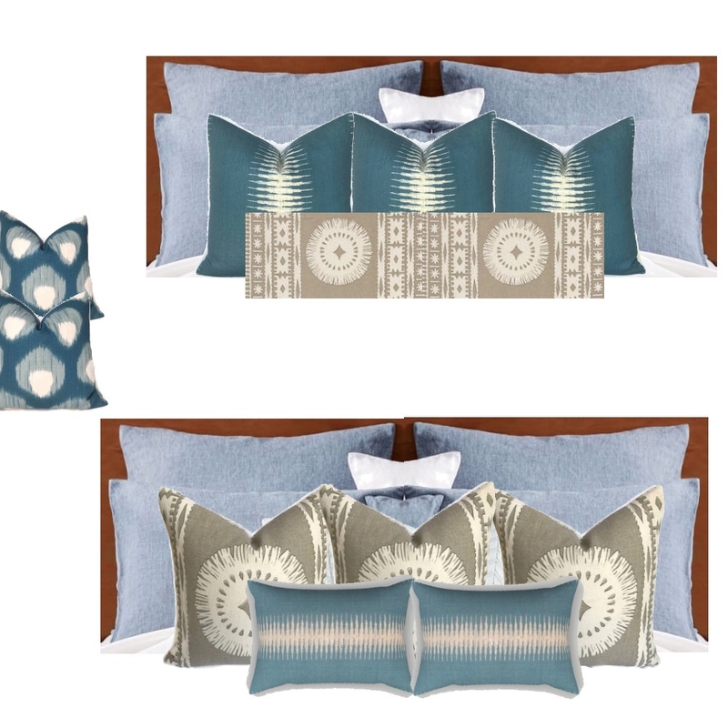 KKU6 Downstairs Bedroom Pillow Mood Board by tkulhanek on Style Sourcebook