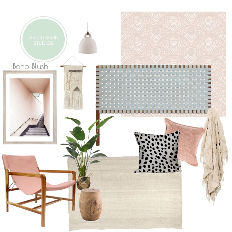 Boho Blush Mood Board by Arc Designs on Style Sourcebook