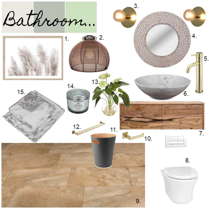 1950's Renovation - Bathroom Mood Board by Kiara on Style Sourcebook