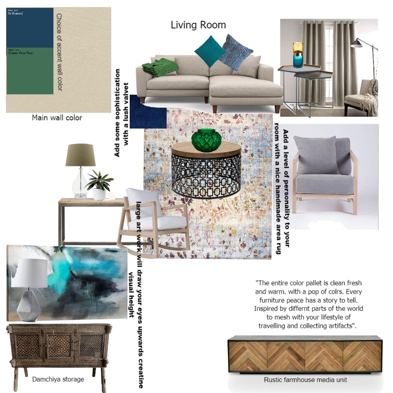 The Smith's Living room Mood Board by Faizi Design on Style Sourcebook