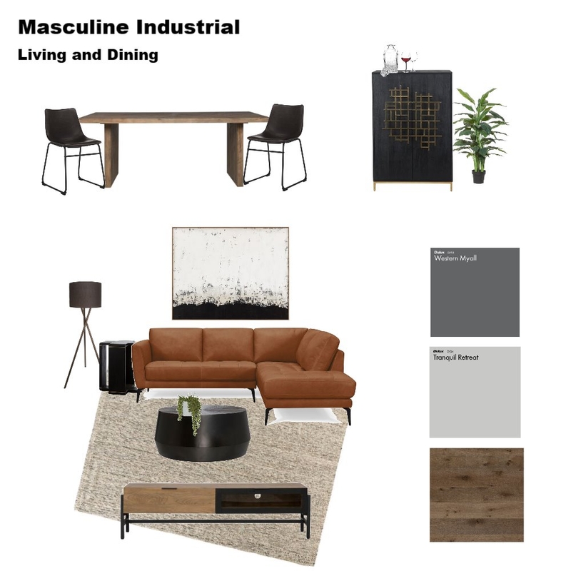 industrial man cave Mood Board by karleepaterson on Style Sourcebook