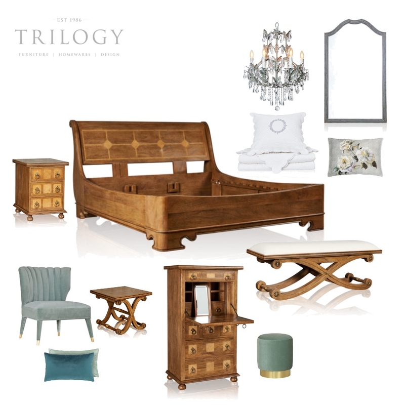 Bedroom Scheme #1 Mood Board by Trilogy on Style Sourcebook