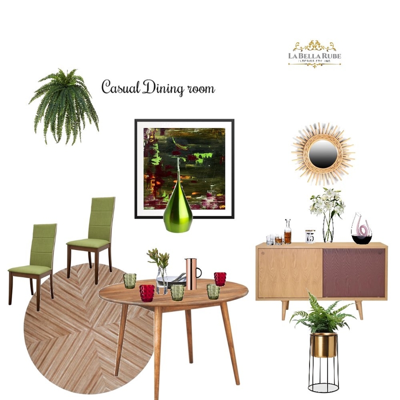 casual dining room Mood Board by La Bella Rube Interior Styling on Style Sourcebook