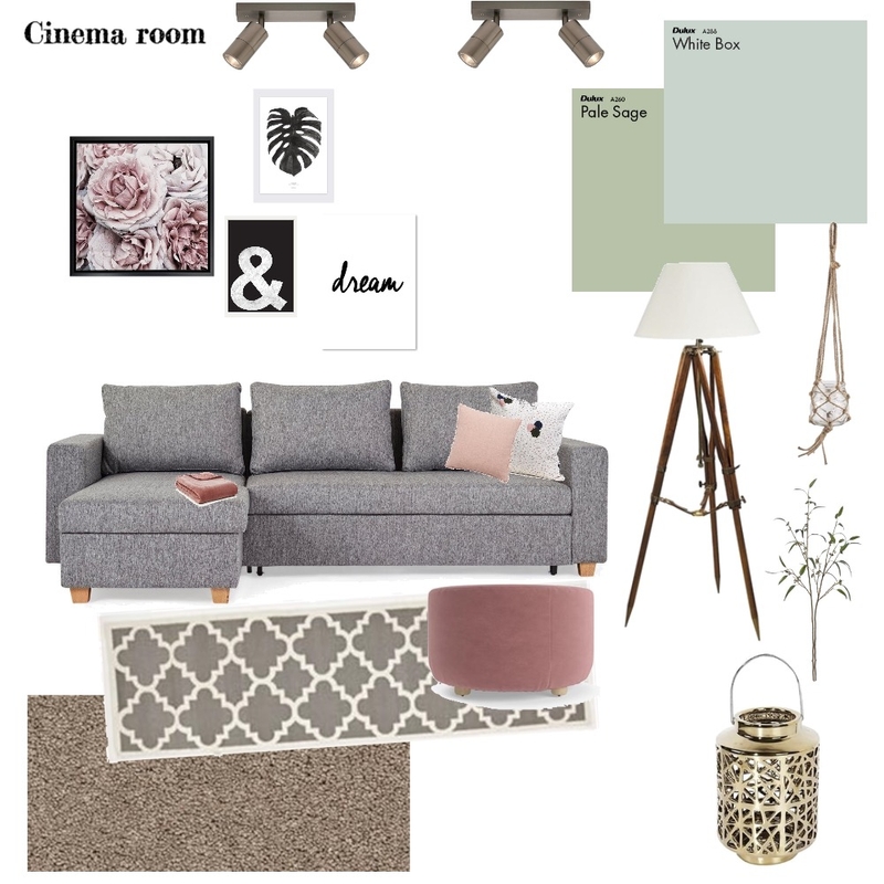 Module 9: Cinema room Mood Board by lizziemcal on Style Sourcebook