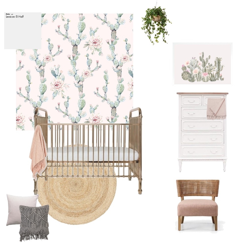 Blush Desert Rose wallpaper Mood Board by Boho Art & Styling on Style Sourcebook