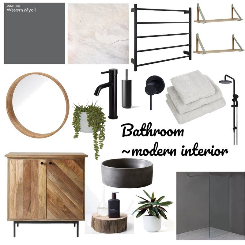 Bathroom #1 Mood Board by CourtneyCoward on Style Sourcebook