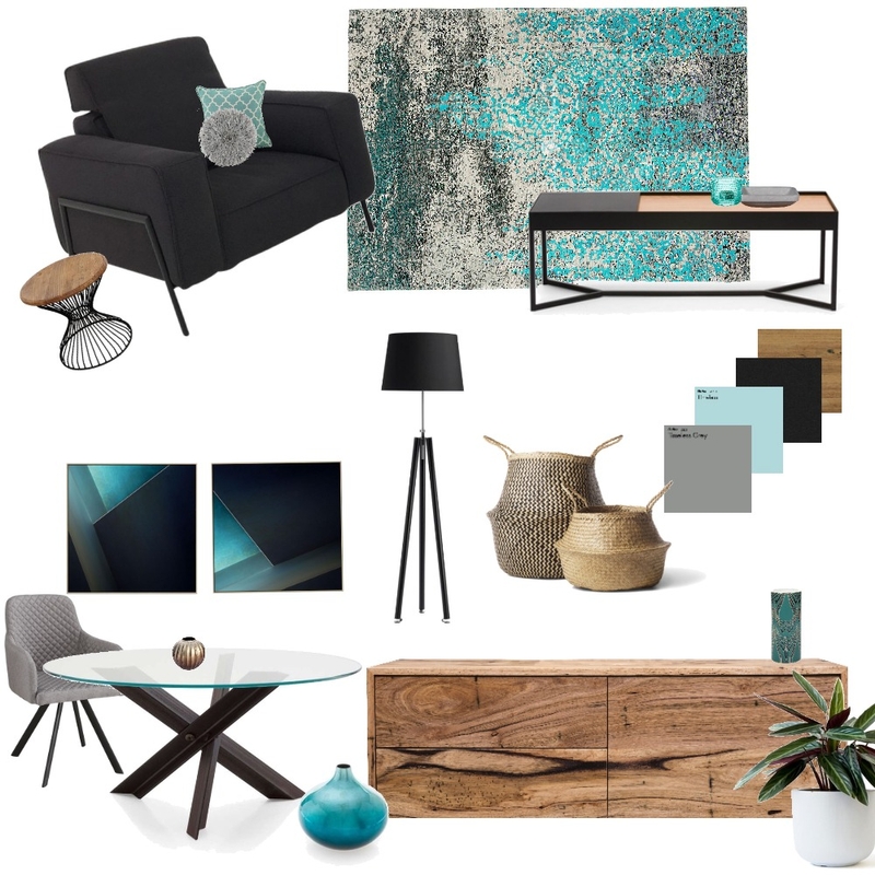 blue wood black Mood Board by iritziv1977 on Style Sourcebook