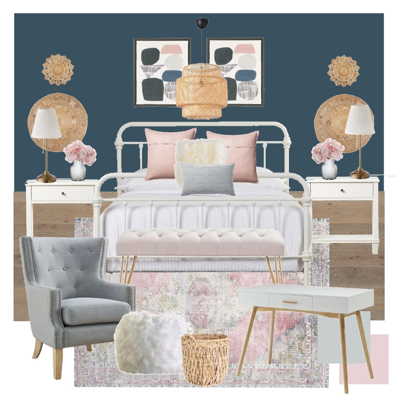 Blues &amp; Pinks Mood Board by laurensweeneydesigns on Style Sourcebook