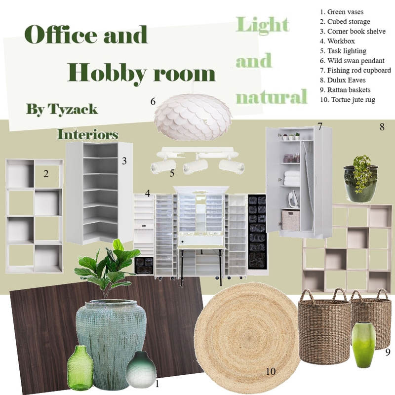 Office / hobby room Mood Board by ElaineTyzack on Style Sourcebook