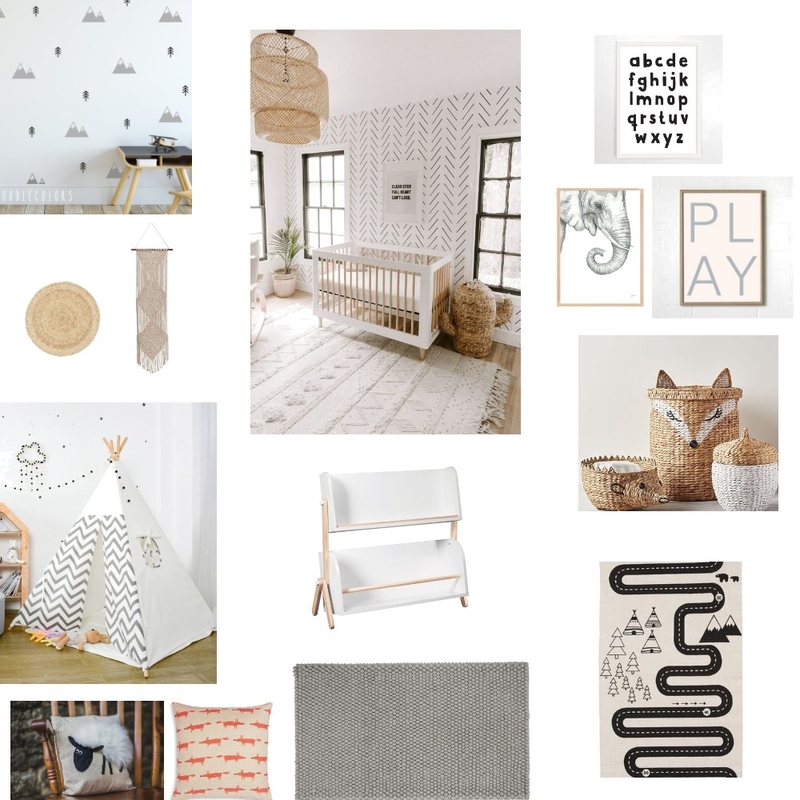 Nursery Moodboard Mood Board by Bluebell Revival on Style Sourcebook