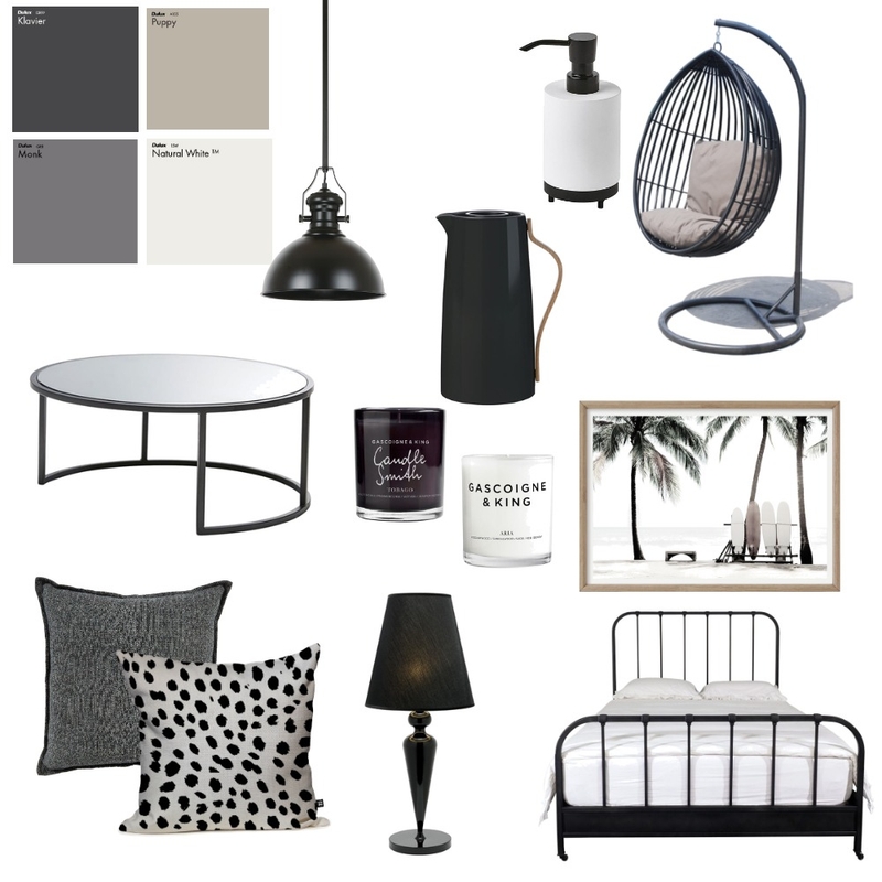 black Mood Board by xanthebennett on Style Sourcebook