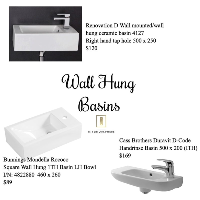 Wall Hung Basins Mood Board by jvissaritis on Style Sourcebook