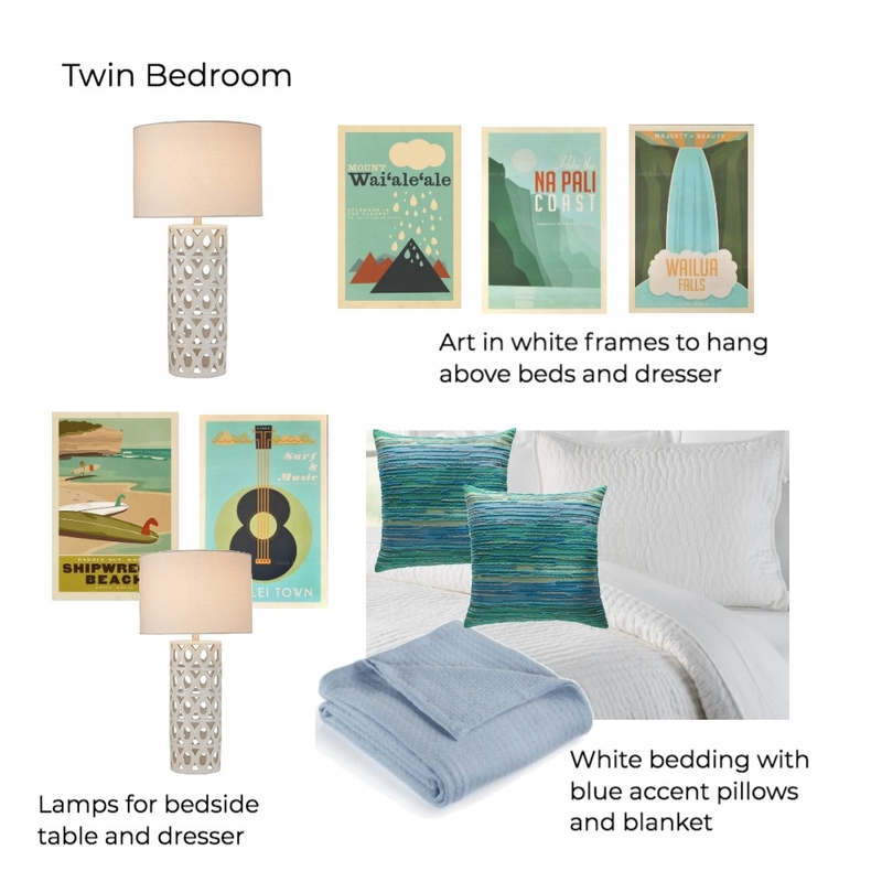 Poipu Palms #102 - Twin Bedroom Mood Board by tkulhanek on Style Sourcebook