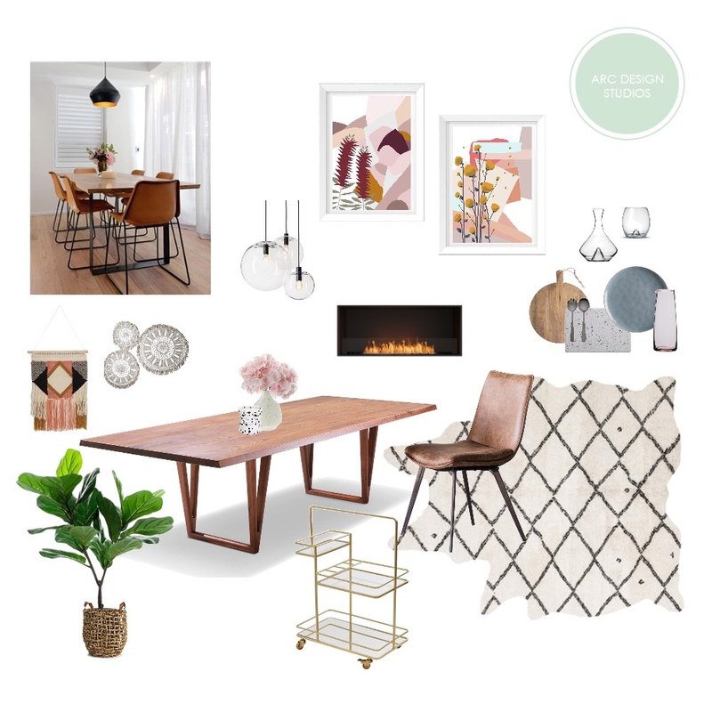 Cosy Neutrals | Dining Mood Board by Arc Designs on Style Sourcebook