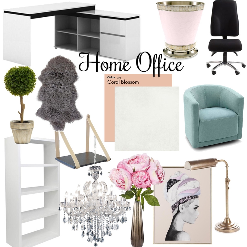 Chic Office Mood Board by Black Dahlia Interiors on Style Sourcebook