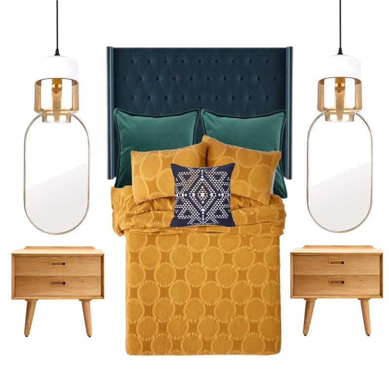 retro bedroom Mood Board by ES Abode on Style Sourcebook