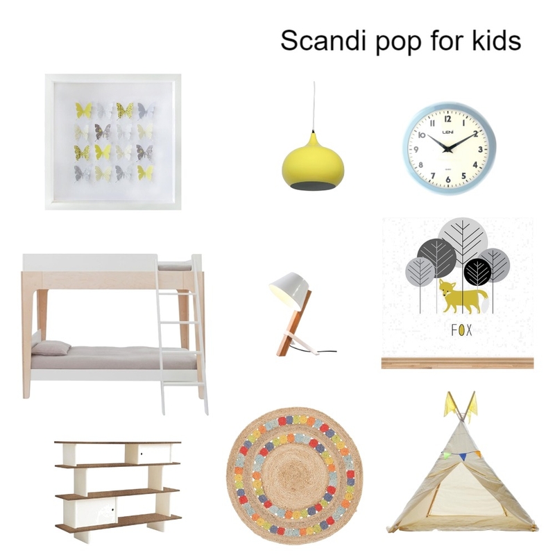 Scandi pop for kids Mood Board by VickyFitzpatrick on Style Sourcebook