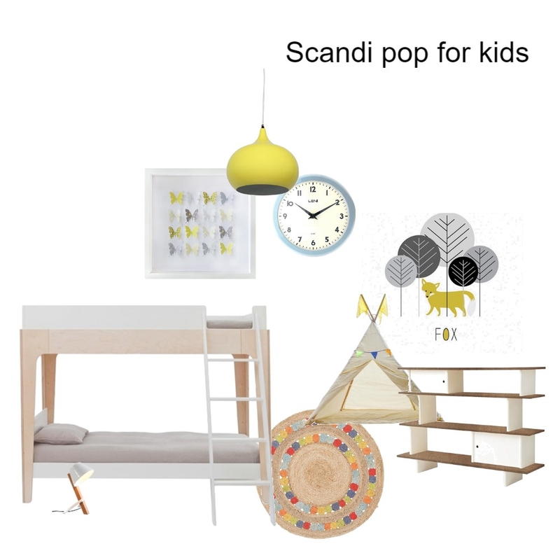 Scandi pop for kids room view_A Mood Board by VickyFitzpatrick on Style Sourcebook