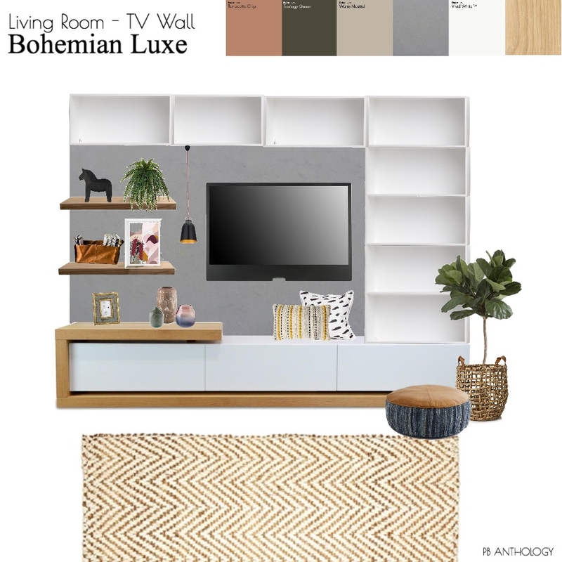 M&amp;B LIVING - TV WALL Mood Board by patrikbosen on Style Sourcebook