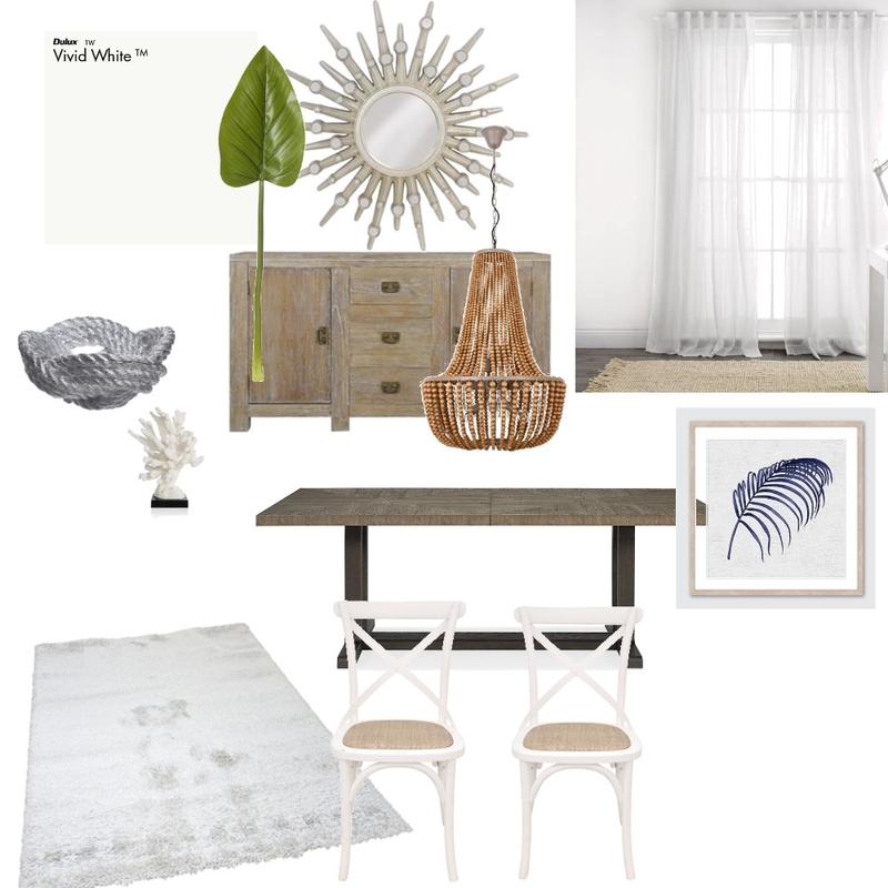 Coastal Dining Mood Board by SunnyChicHome on Style Sourcebook