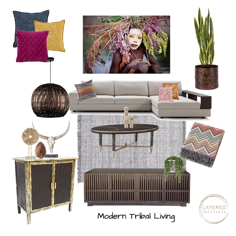 Modern Tribal Mood Board by JulesHurd on Style Sourcebook