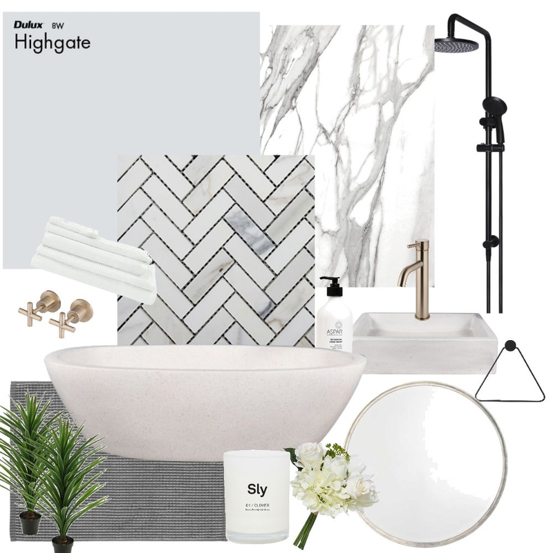 Dreamy Bathroom Mood Board by elizablain on Style Sourcebook