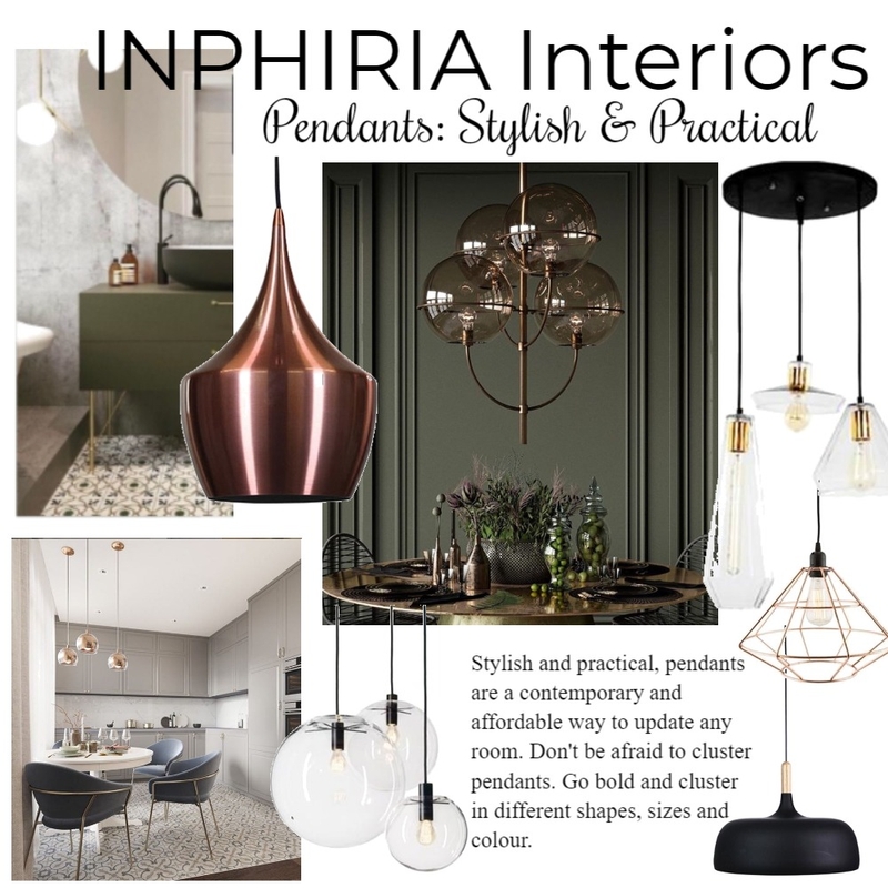Pendants: Stylish &amp; Practical Mood Board by inphiriainteriors on Style Sourcebook