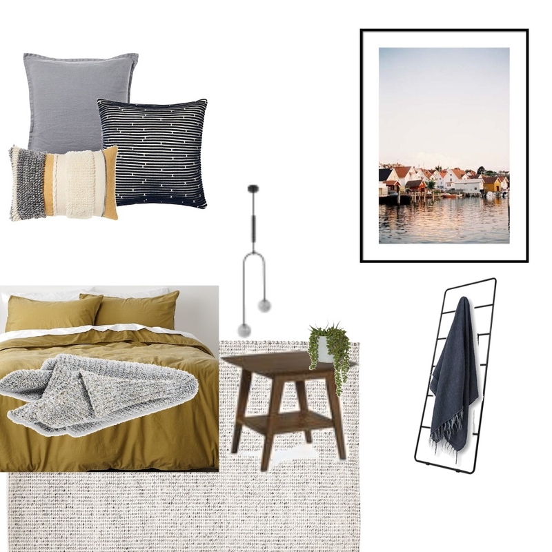 Mustard Bedroom Mood Board by _houseofsmith on Style Sourcebook