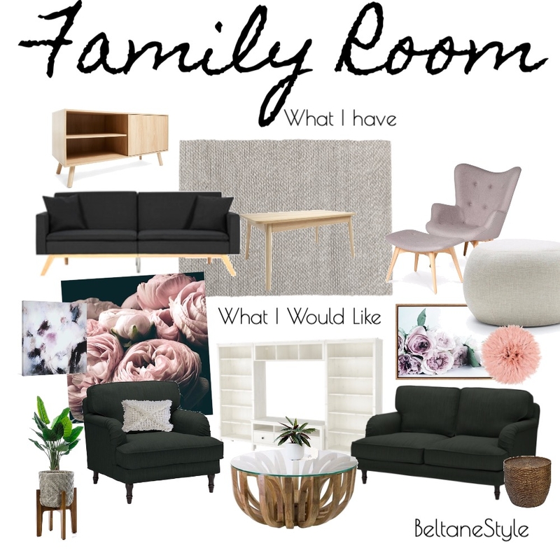 Family Room v's Mood Board by nicbeltane on Style Sourcebook