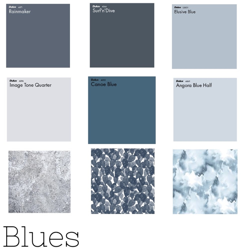 Blues Mood Board by elizablain on Style Sourcebook