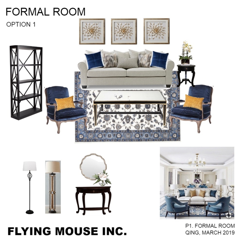 Formal room OPT:1 Mood Board by Flyingmouse inc on Style Sourcebook