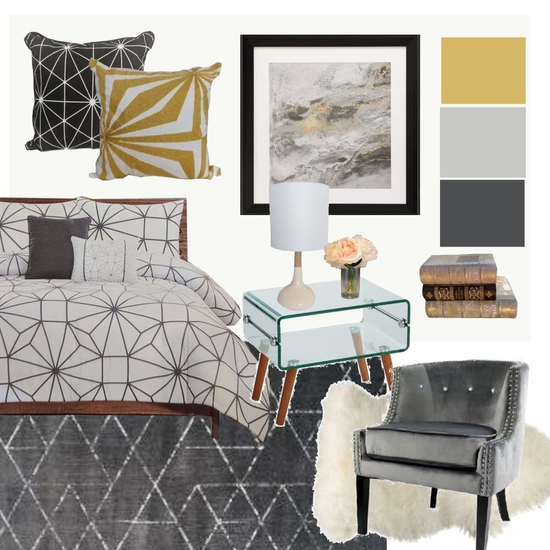 Dress This Space Bedroom Yellow Mood Board by laurensweeneydesigns on Style Sourcebook