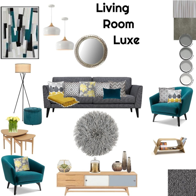 Module 9 - Living Room Mood Board by natasha14 on Style Sourcebook