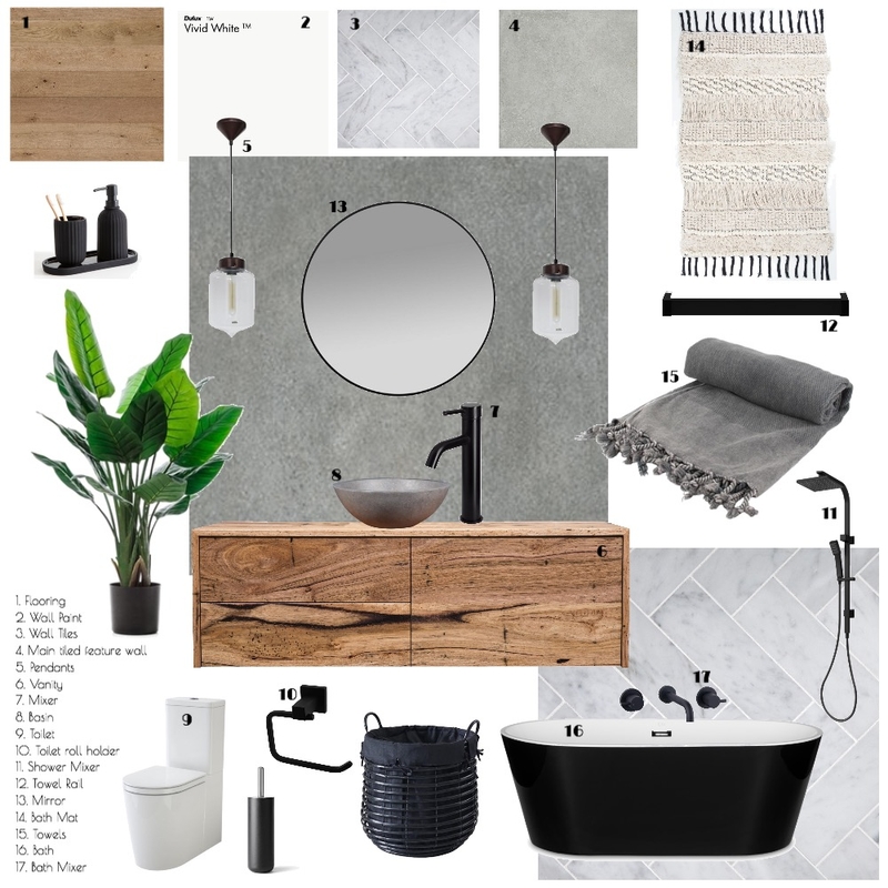 Module 9: Bathroom Mood Board by feigej on Style Sourcebook