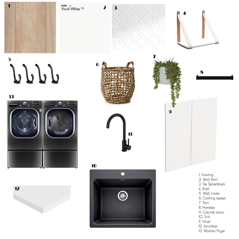 Module 9: Laundry Mood Board by feigej on Style Sourcebook