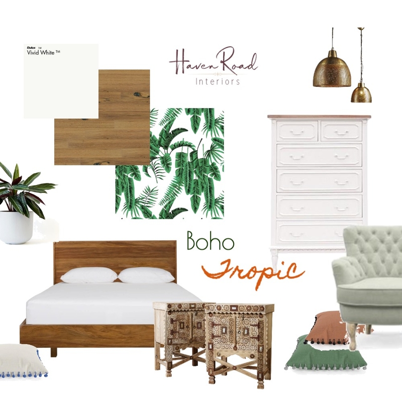 Boho Tropic Mood Board by breerothman081915 on Style Sourcebook