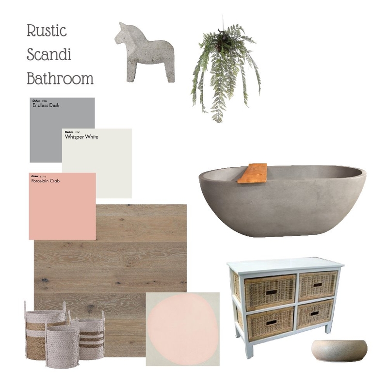 Rustic Scandi Bathroom Mood Board by Earthmagick on Style Sourcebook