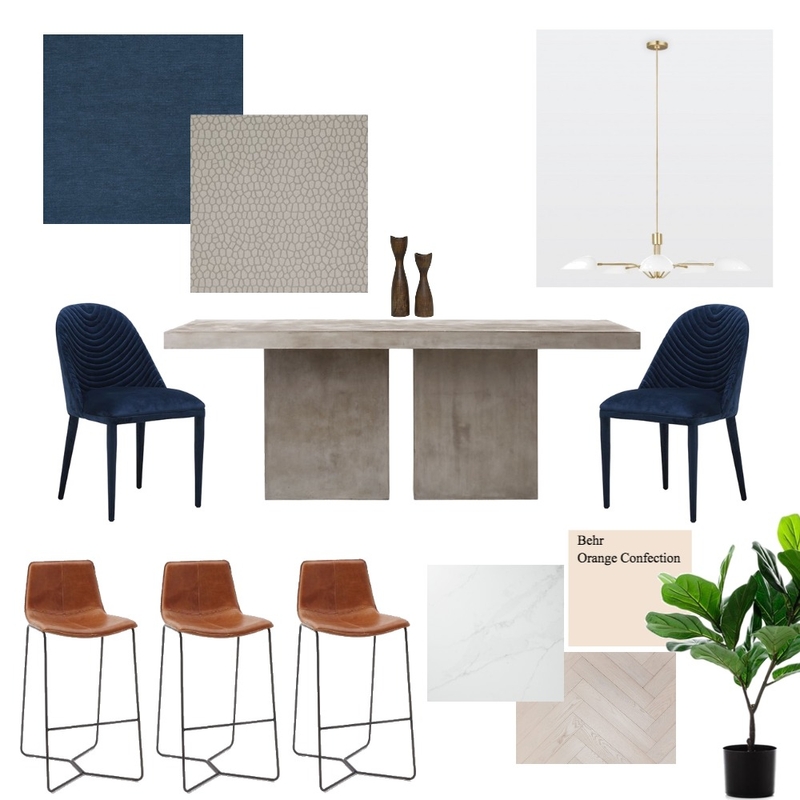 Modern Industrial Dining Room Mood Board by JulianaK on Style Sourcebook