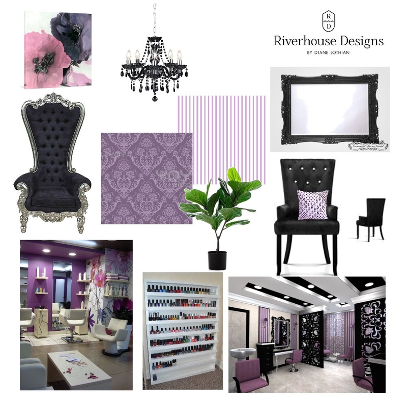 salon Mood Board by Riverhouse Designs on Style Sourcebook