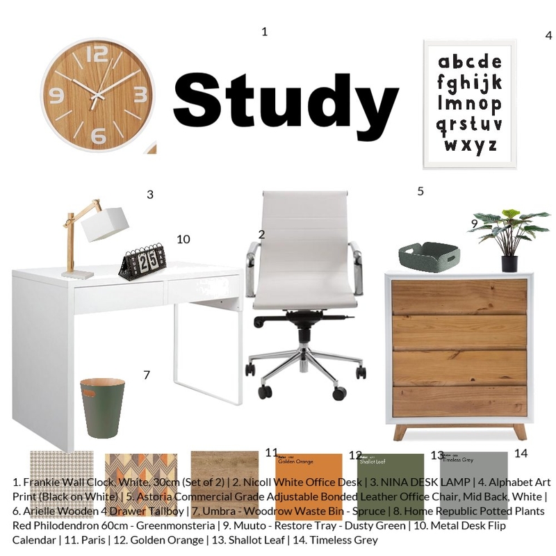 Study Mood Board by Suri on Style Sourcebook