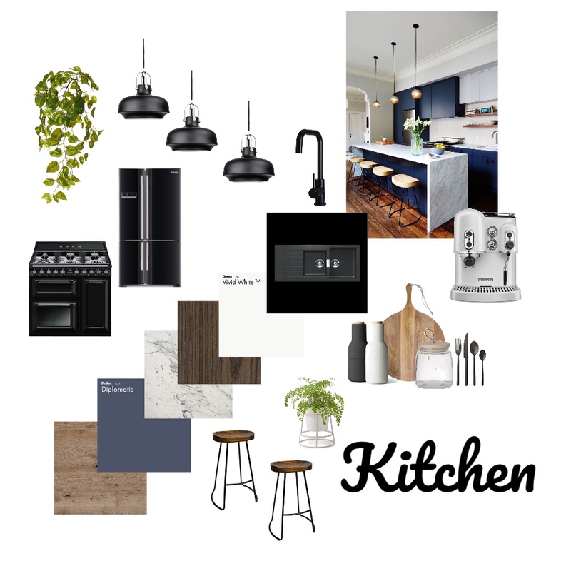 Kitchen Interior Design Mood Board by NadiaGordon