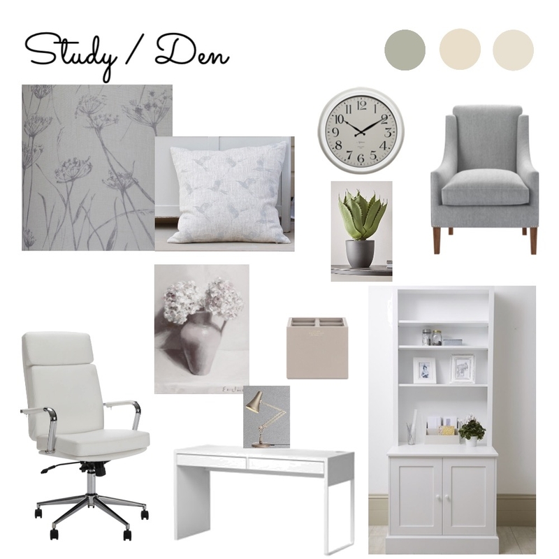 Study/Den Mood Board by rjthornton on Style Sourcebook