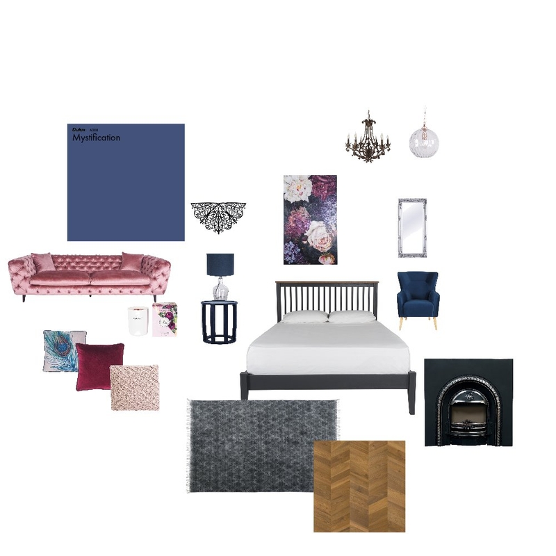 Moody Blues Mood Board by Janet on Style Sourcebook