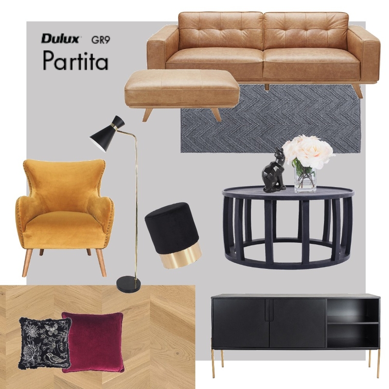 Glam &amp; Bold Living Mood Board by natleigh on Style Sourcebook