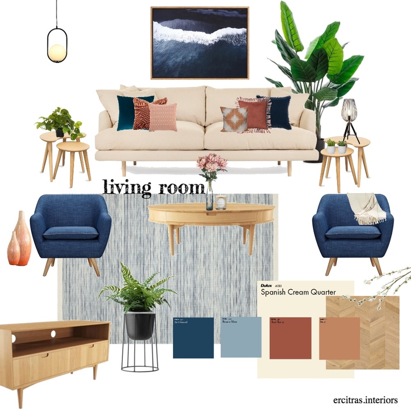 The Smith's Living Room Mood Board by KUTATA Interior Styling on Style Sourcebook