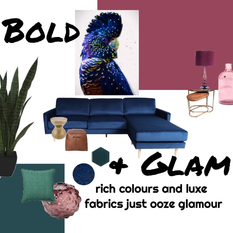 bold and glam Mood Board by shellywaugh on Style Sourcebook