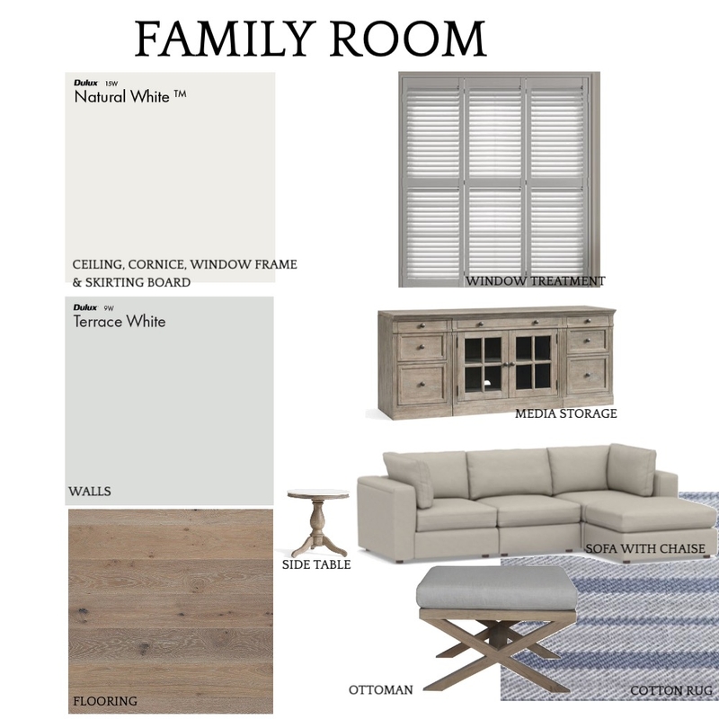 FAMILY ROOM Mood Board by nmateo on Style Sourcebook