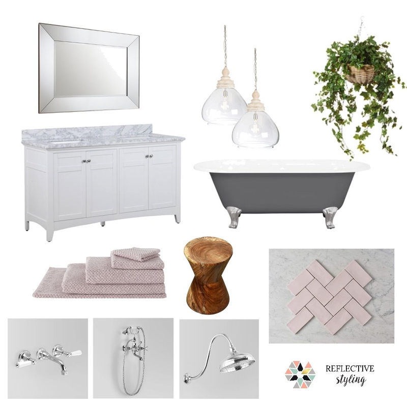 Traditional Bathroom Mood Board by Reflective Styling on Style Sourcebook