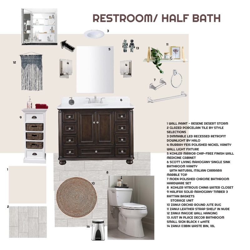 half bath Mood Board by id_exell on Style Sourcebook